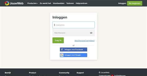 jouwweb inloggen.